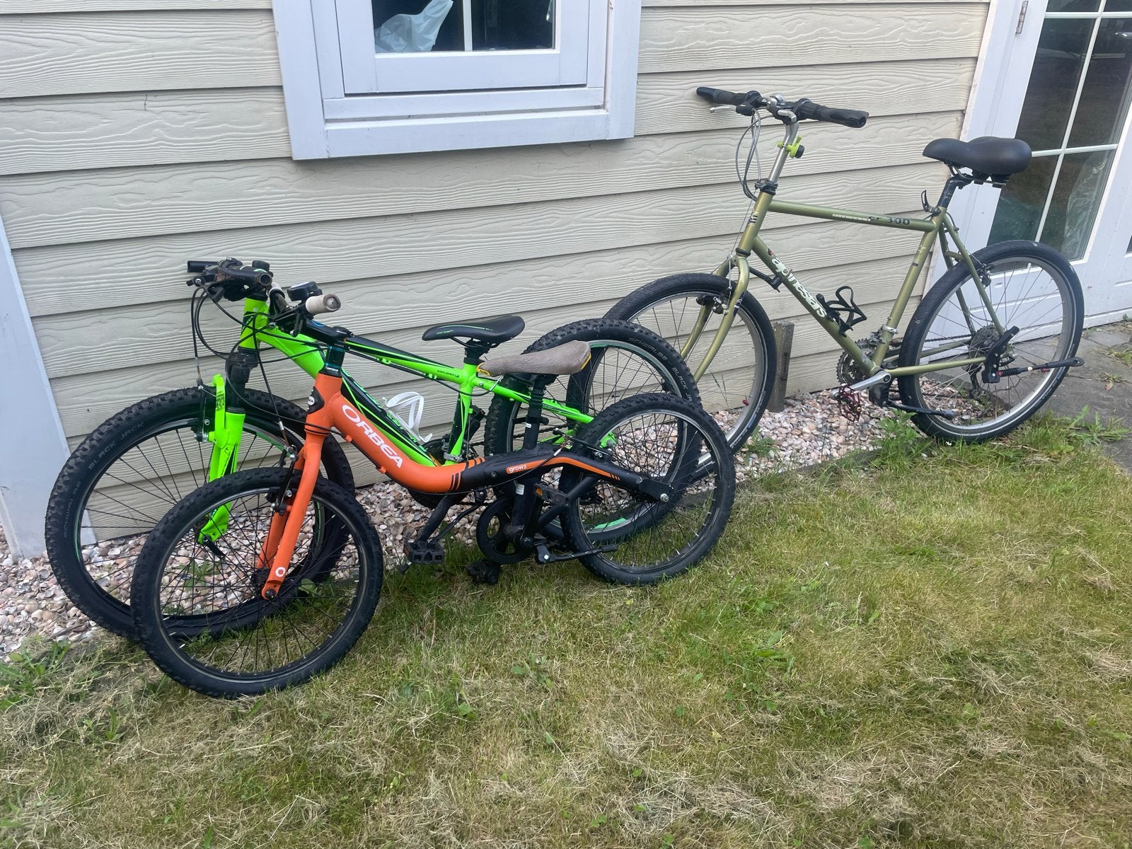 Set van 3 fietsen: 2 kinderfietsen en 1 volwassenfiets, Overige merken, Gebruikt, Velgrem, Versnellingen