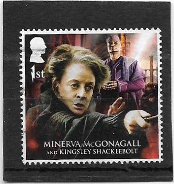 Engeland 2023 Harry Potter – Minerva McGonagall & Kingsley, Verzenden, Gestempeld