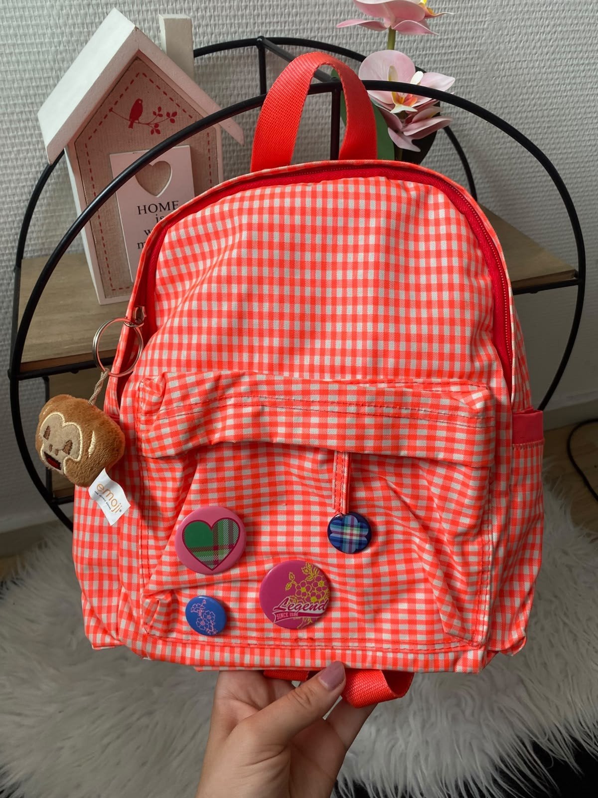 Leuke geruite rugzak voor meisjes - perfecte staat, Overige merken, 25 tot 40 cm, Ophalen of Verzenden, Zo goed als nieuw