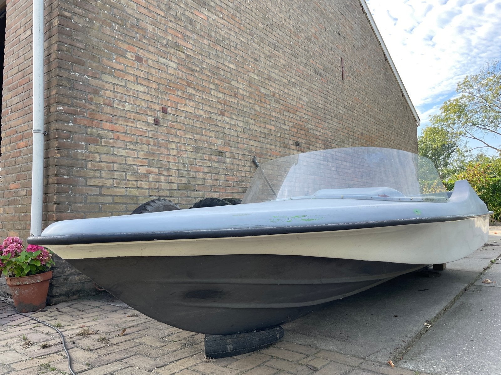 Opknapper polyester speedboot, Watersport en Boten, Ophalen, Gebruikt, Motorboot