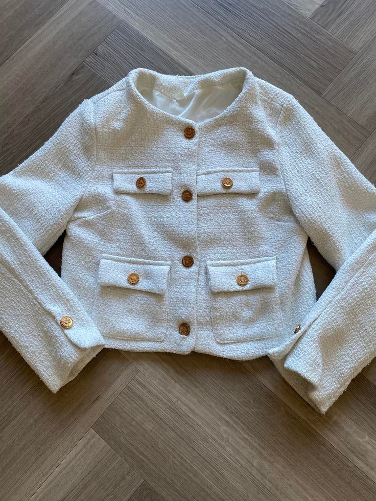 Dames jasje maat S, Kleding | Dames, Wit, Ophalen of Verzenden, Zo goed als nieuw, Jasje