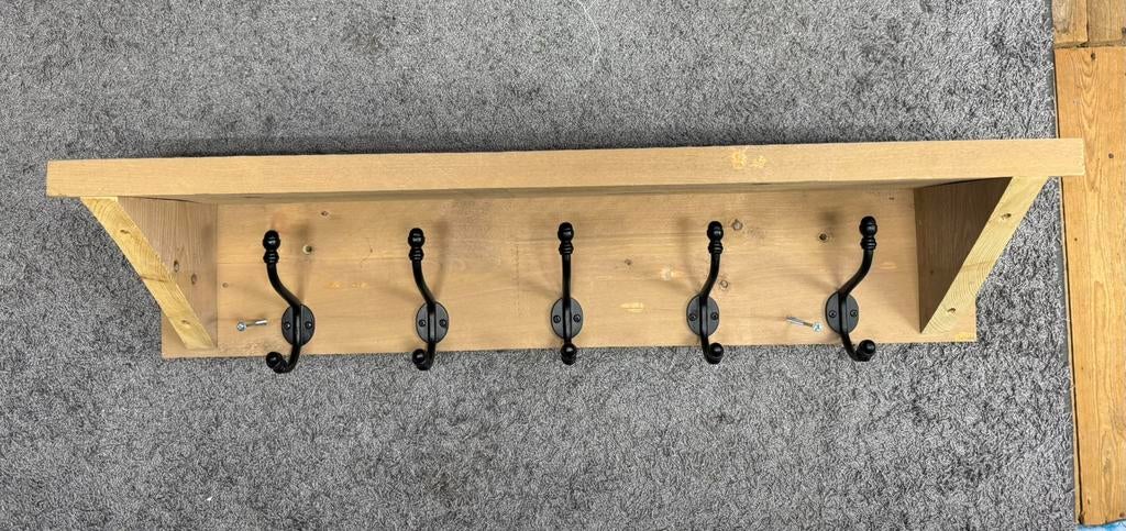 Kapstok steigerhout, Wandkapstok, Ophalen of Verzenden, Zo goed als nieuw, Minder dan 100 cm