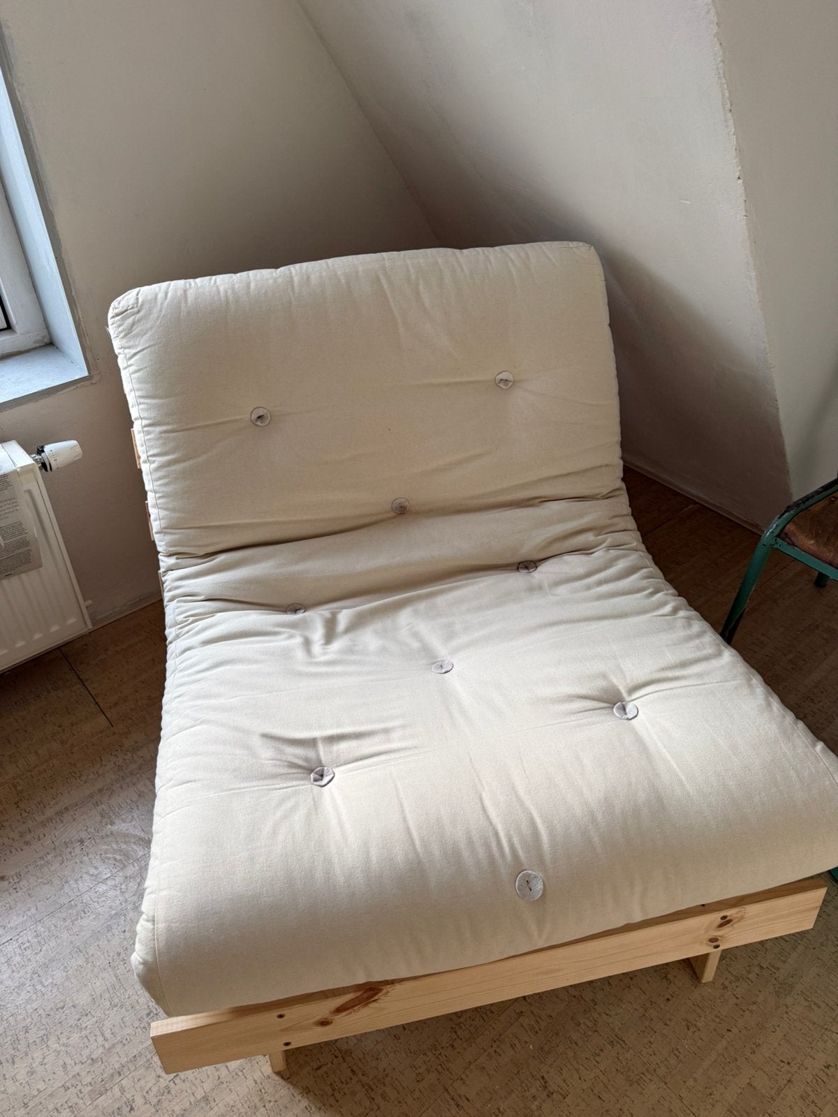 FUTON Slaapbank 90 x 200 van Karup Design, Ophalen, 90 cm, Eenpersoons, Zo goed als nieuw
