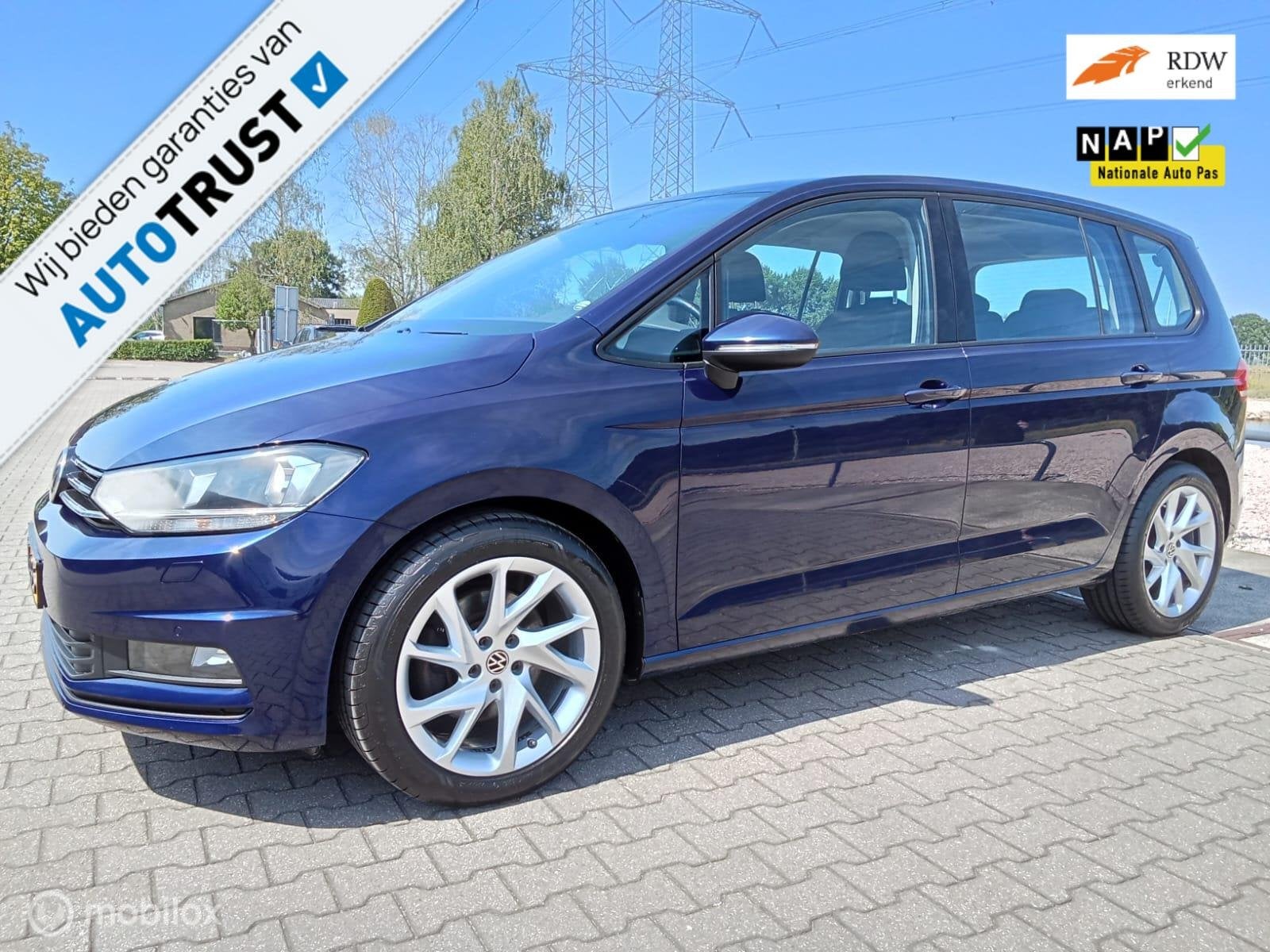 Volkswagen Touran 1.4 TSI Highline Business R 7p/automaat/cl, Auto's, Stof, Gebruikt, Zwart, 4 cilinders