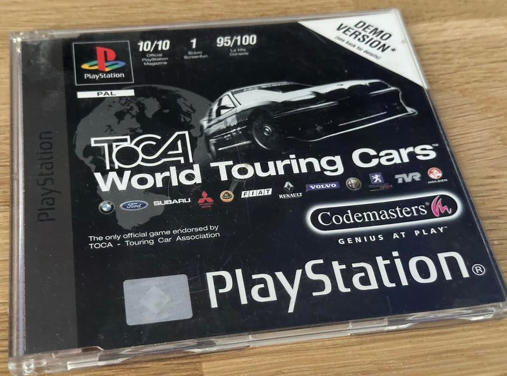 2x PS1 demo-/persdiscs: TOCA WTC en Destruction Derby, Spelcomputers en Games, Games | Sony PlayStation 1, Gebruikt, 1 speler