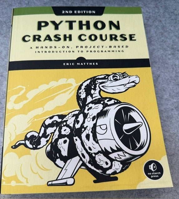 Python Crash Course, Programmeertaal of Theorie, Ophalen of Verzenden, Zo goed als nieuw, Eric Matthes