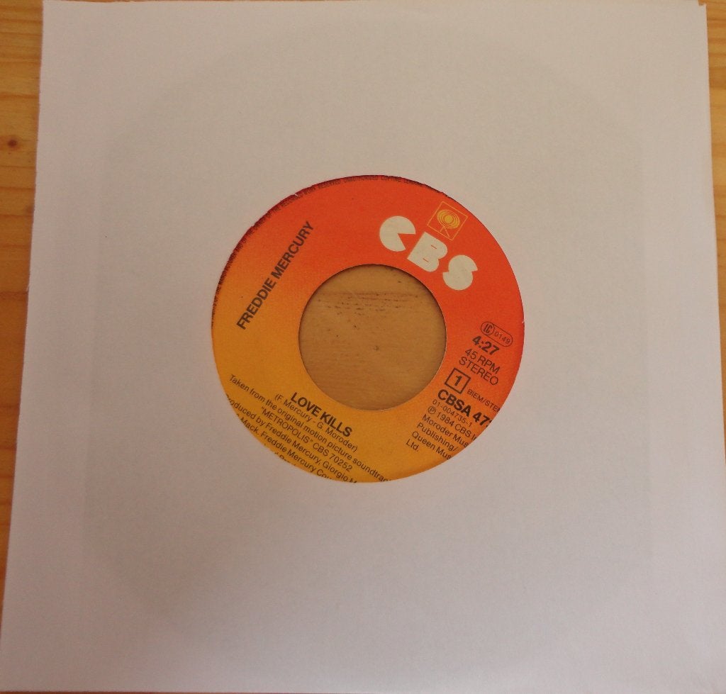 Freddie Mercury > Love Kills, Cd's en Dvd's, Ophalen of Verzenden, Gebruikt, 7 inch, Pop