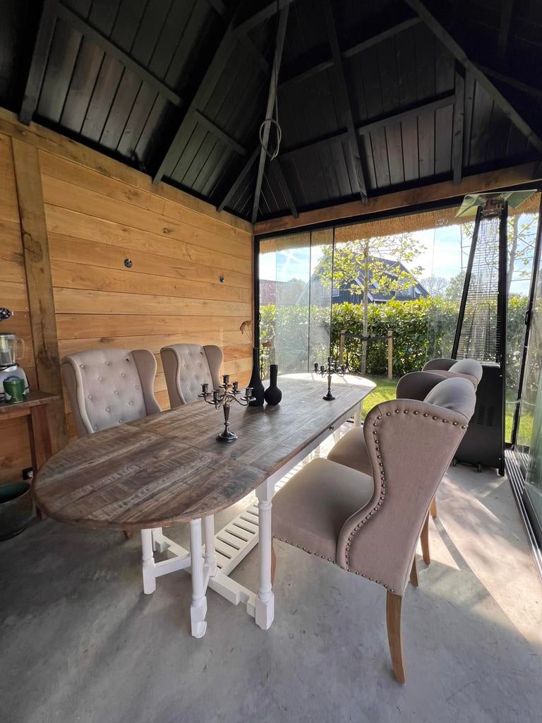 Rivièra Maison Keith II eetkamerstoelen 4x, Ophalen, Vier