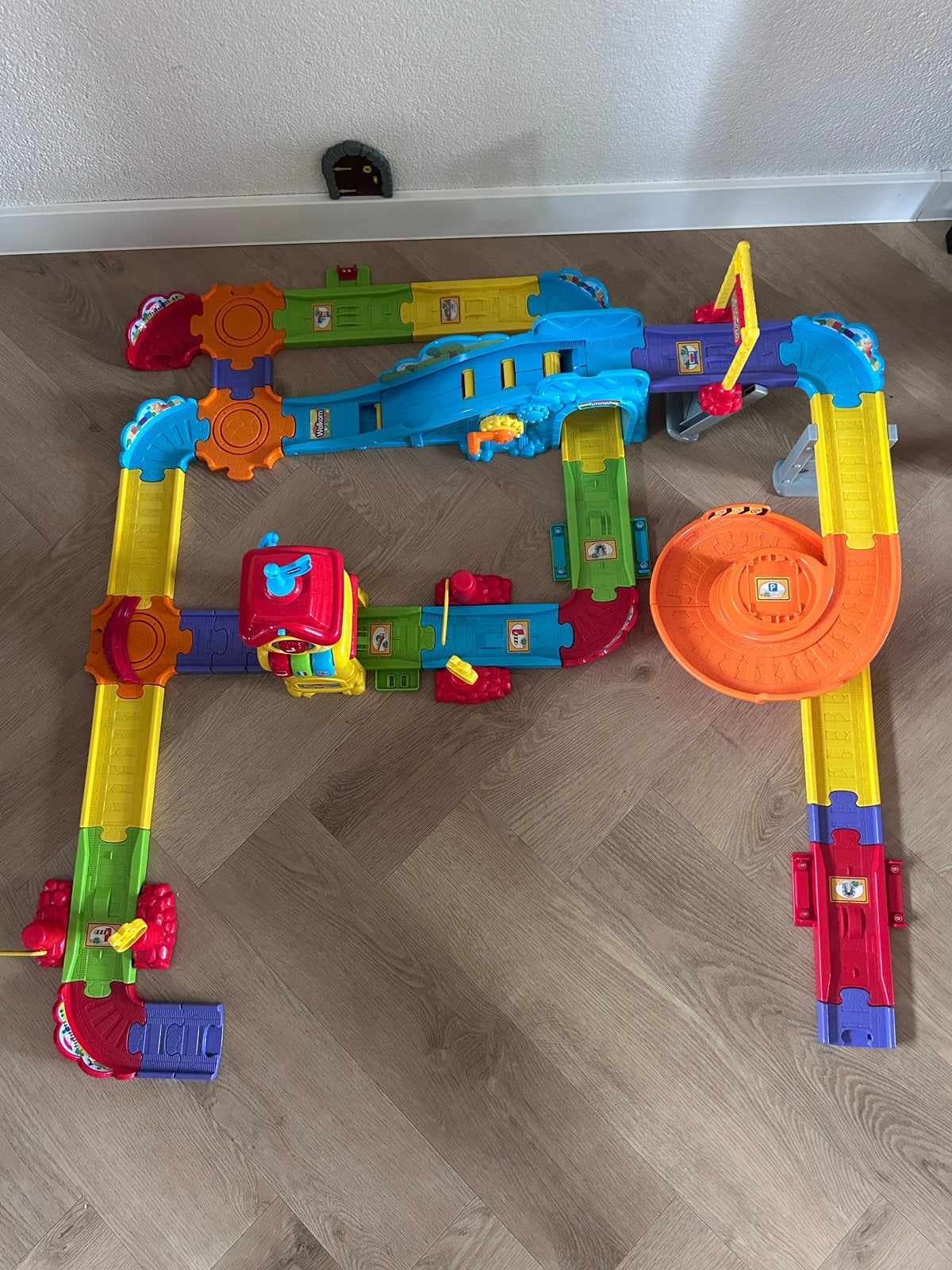 VTech Toet Toet Auto's Treinset met Trein en Accessoires, Ophalen, Zo goed als nieuw
