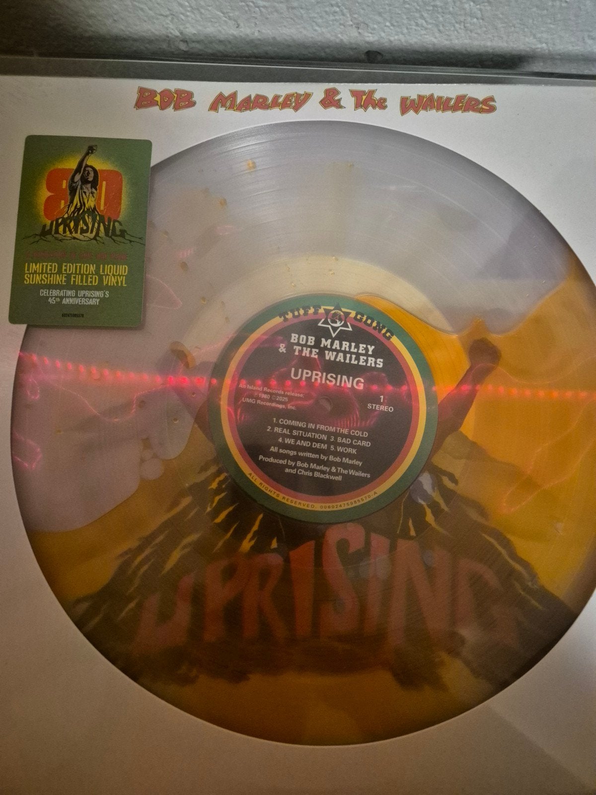 Bob Marley & The Wailers – Uprising Limited Edition  vinylLP, Colored vinyl, Ophalen of Verzenden, Nieuw in verpakking, 12 inch