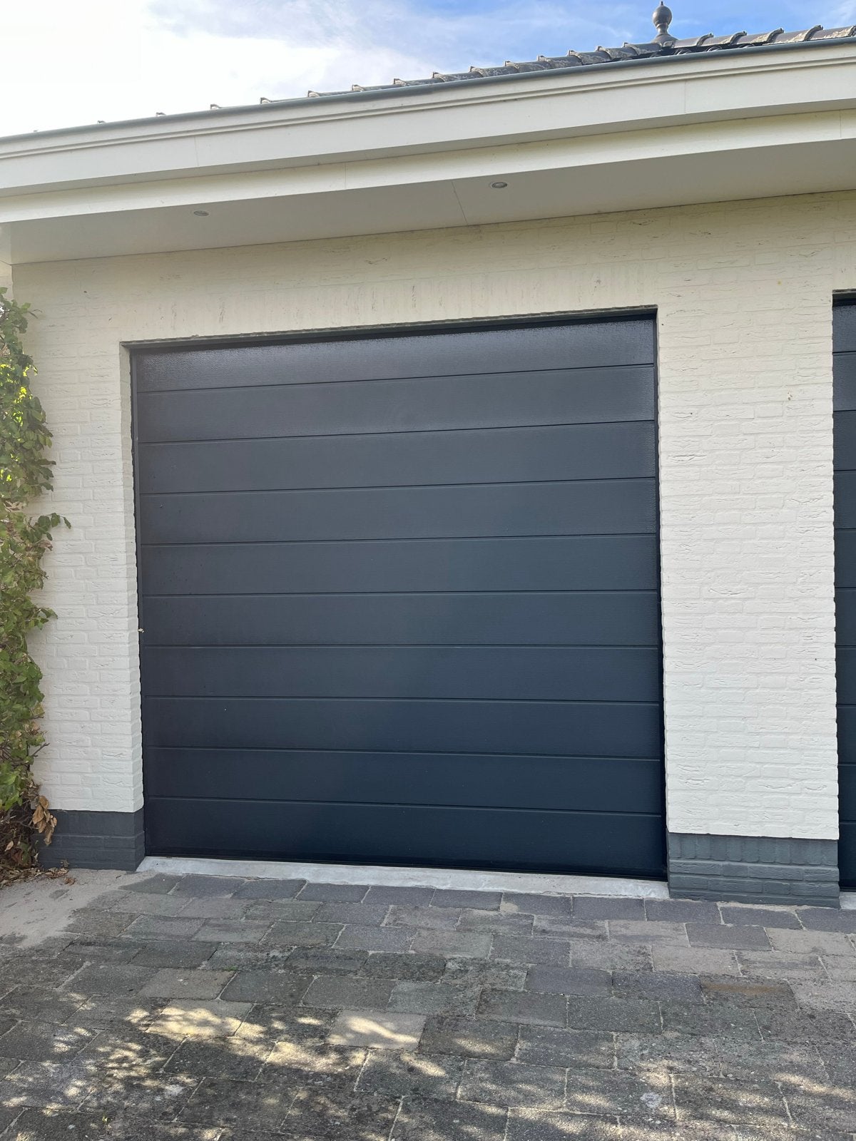 Garagedeur met elektrische opener, Ophalen, Gebruikt, Garagedeur, Metaal