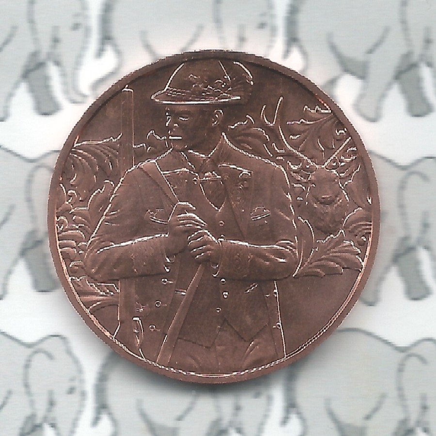 Oostenrijk 10 euro 2026 (50e) "Anpirschen-Jager"(koper), Ophalen of Verzenden, Oostenrijk, 10 euro, Losse munt