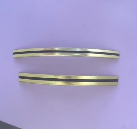 vintage gold black ABS edge trim 1960s” —, Ophalen of Verzenden