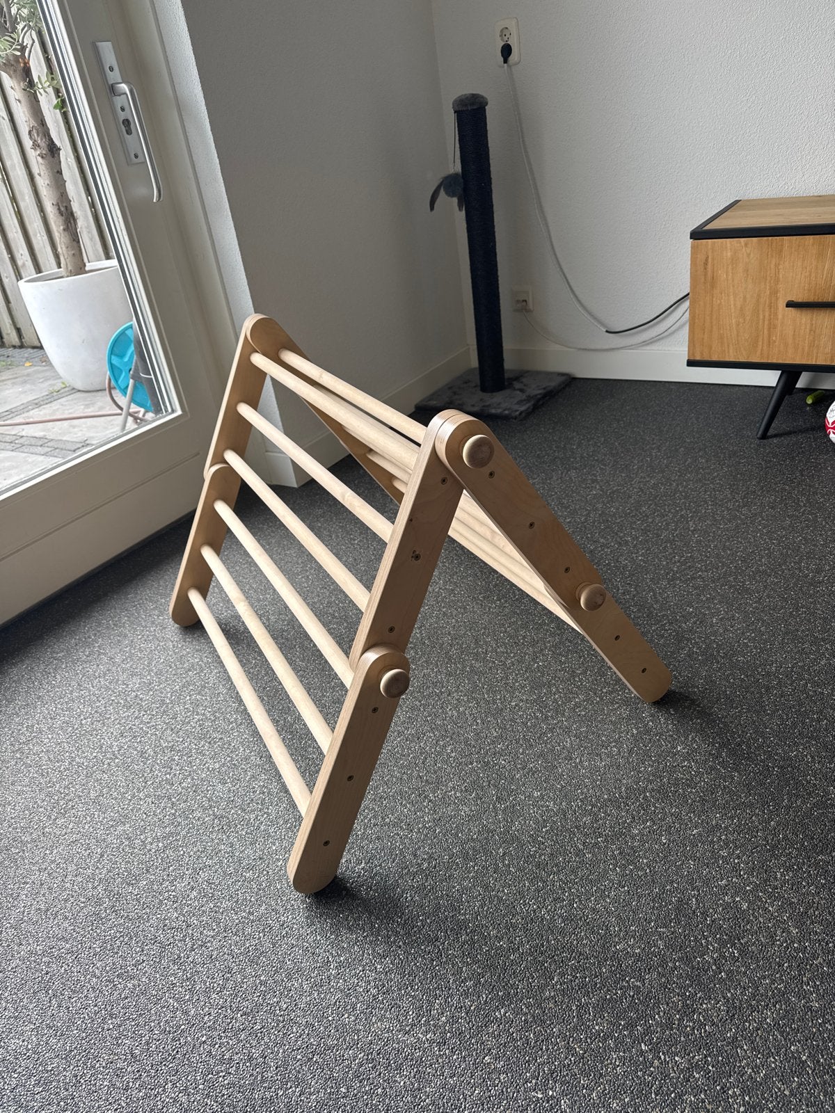 Ette Tete Houten Klimrek met Glijbaan, Ophalen, Gebruikt