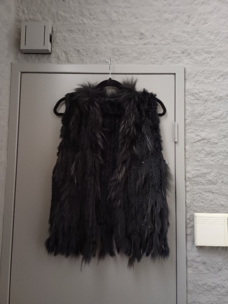 GILET / BODYWARMER ECHT BONT ZWART MAAT M NIEUW, Ophalen of Verzenden, Nieuw, Maat 38/40 (M), Zwart