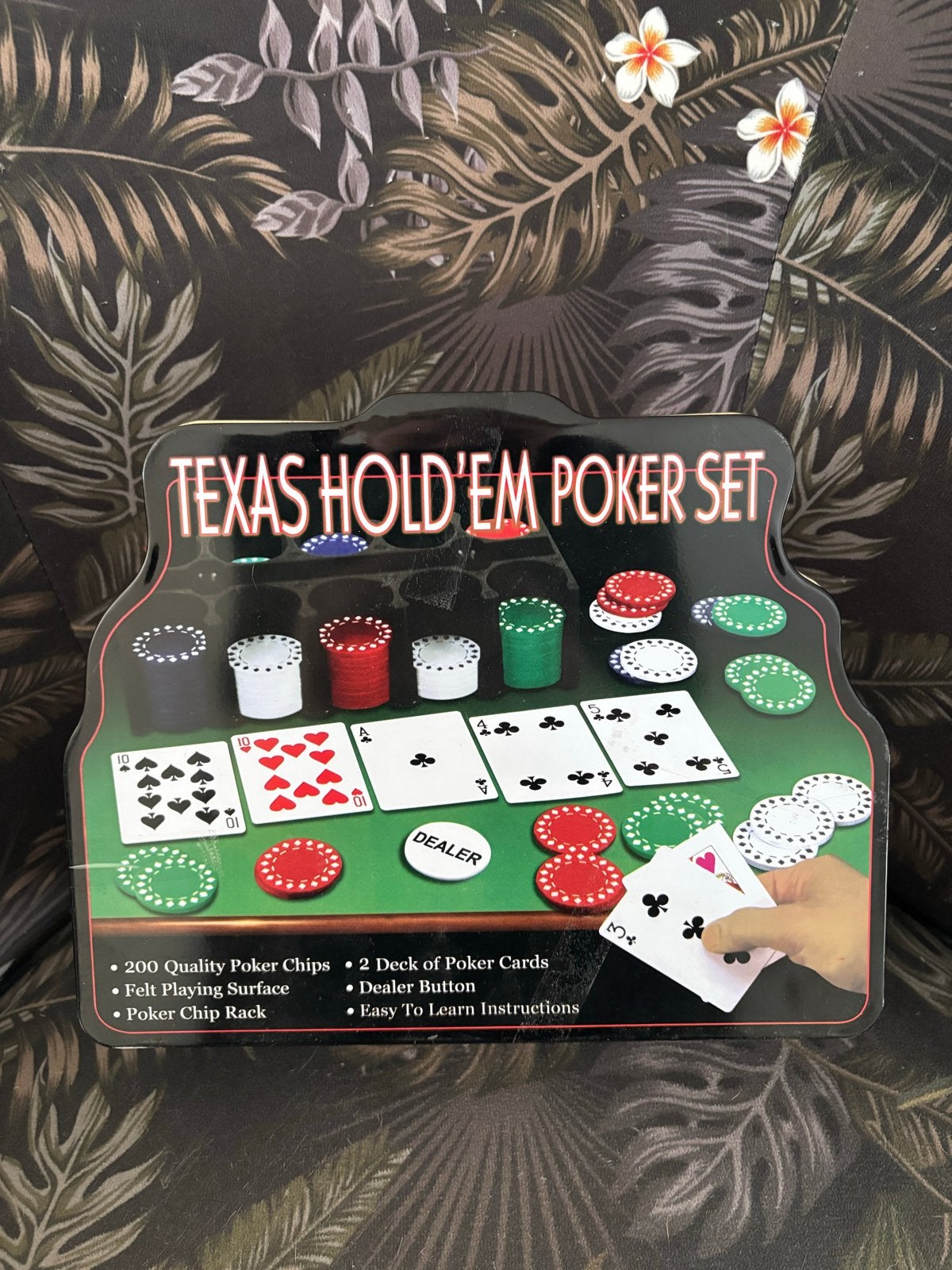 Texas Hold'em Poker Set - Compleet met Chips en Kaarten, Hobby en Vrije tijd, Drie of vier spelers, Ophalen of Verzenden, Zo goed als nieuw