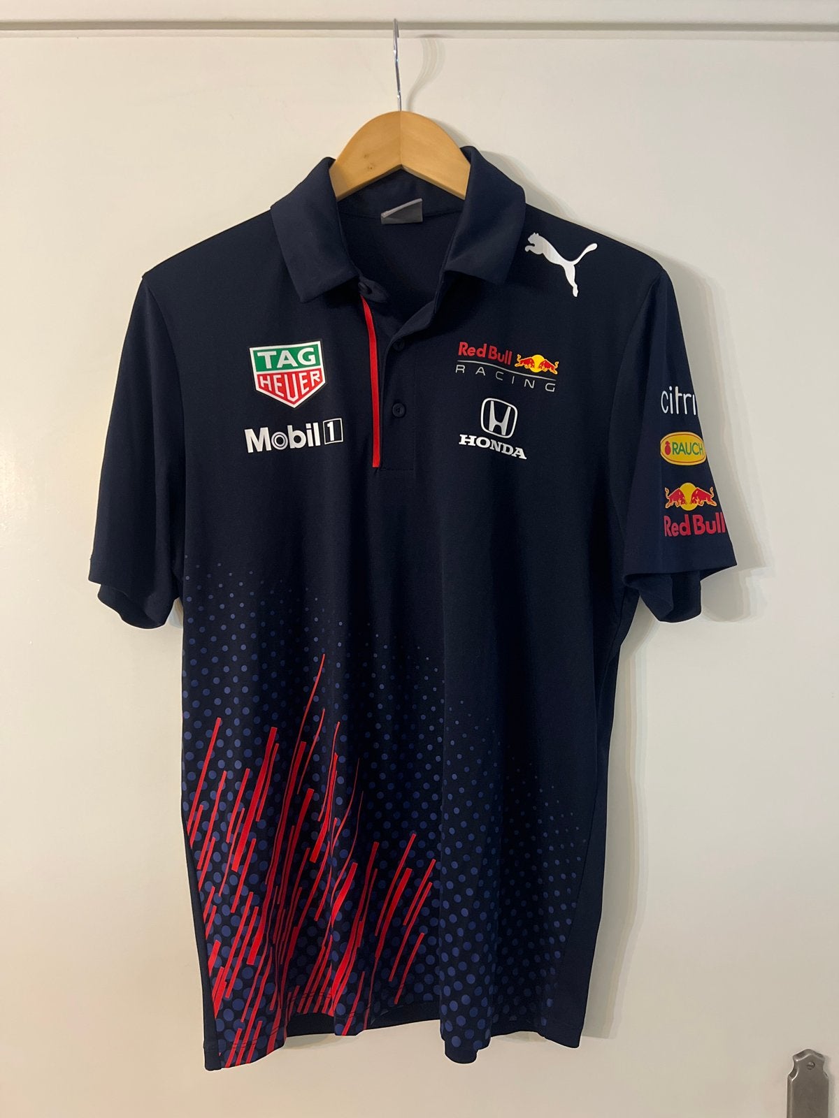 Red Bull Racing F1 Team Polo Shirt - Maat M, Ophalen of Verzenden, Zo goed als nieuw, Maat 48/50 (M), Blauw