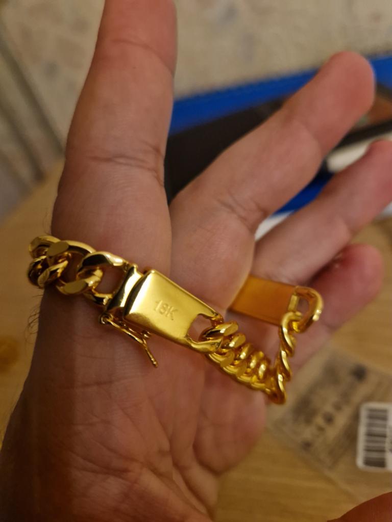 Exclusieve 18k Gouden Heren Armband uit Italië, Ophalen of Verzenden, Zo goed als nieuw, Goud, Goud
