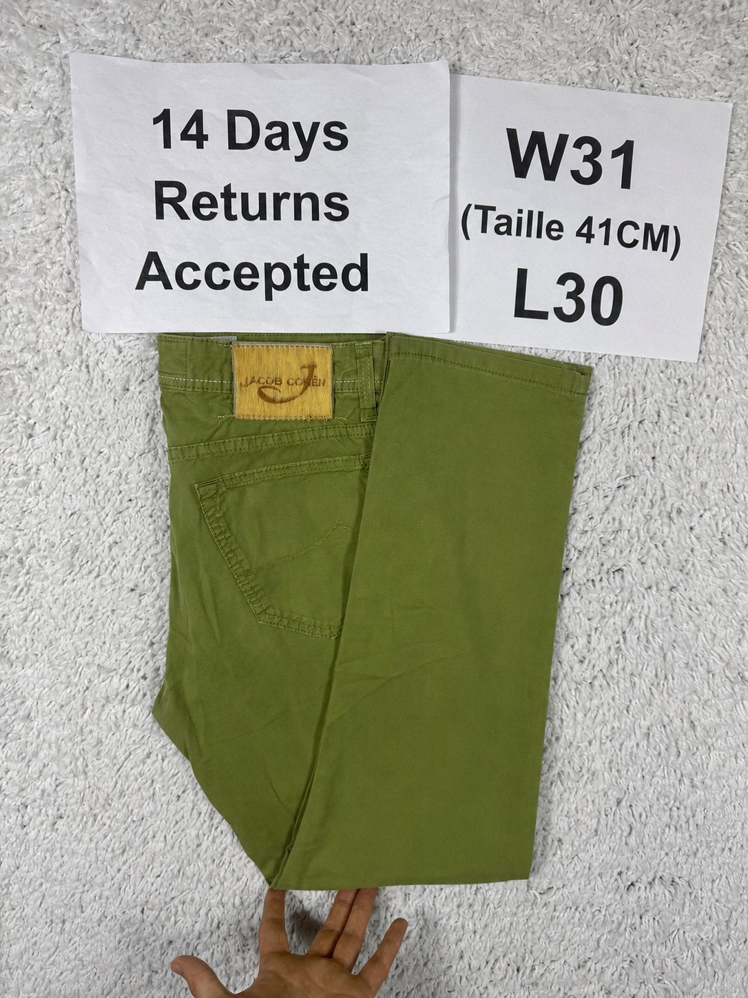 Jacob Cohën 688 Bard Chino Regular Slim Groen W31 L30 2918, Overige kleuren, W32 (confectie 46) of kleiner, Ophalen of Verzenden