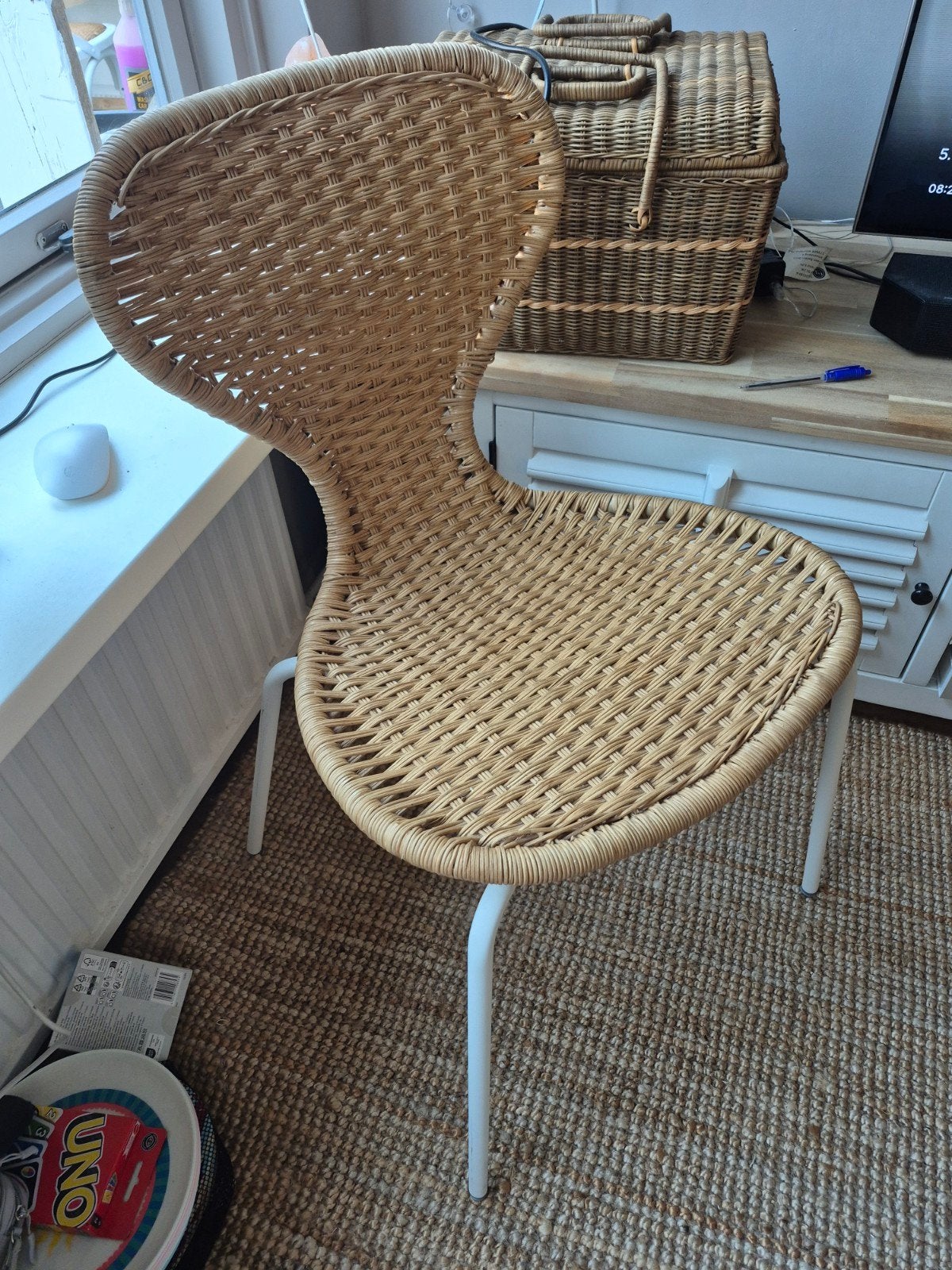 IKEA Alvsta rieten stoel - Vaste prijs, Huis en Inrichting, Ophalen, Gebruikt, Overige kleuren, Riet of Rotan