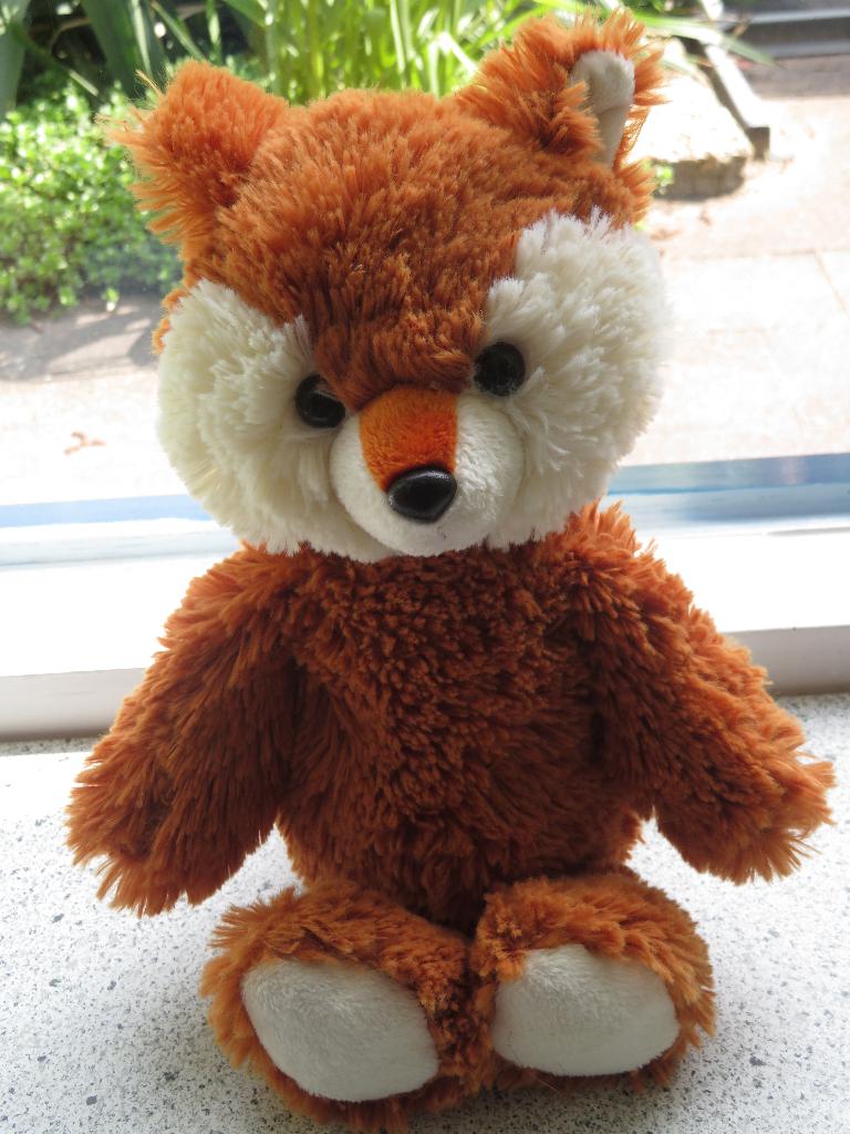 Oranje met witte vos merk Aurora World Cuddly Friends, Ophalen of Verzenden, Zo goed als nieuw, Vos, Wasbaar