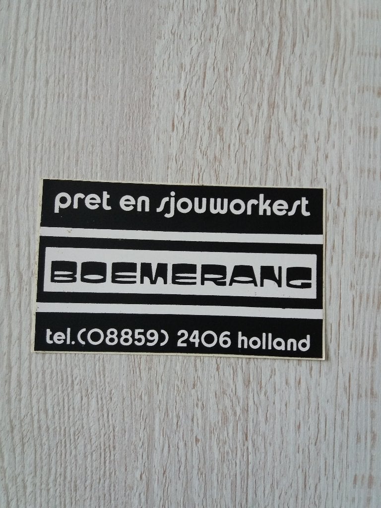 sticker pret en sjouworkest BOEMERANG, Verzamelen, Ophalen of Verzenden, Zo goed als nieuw, Overige typen