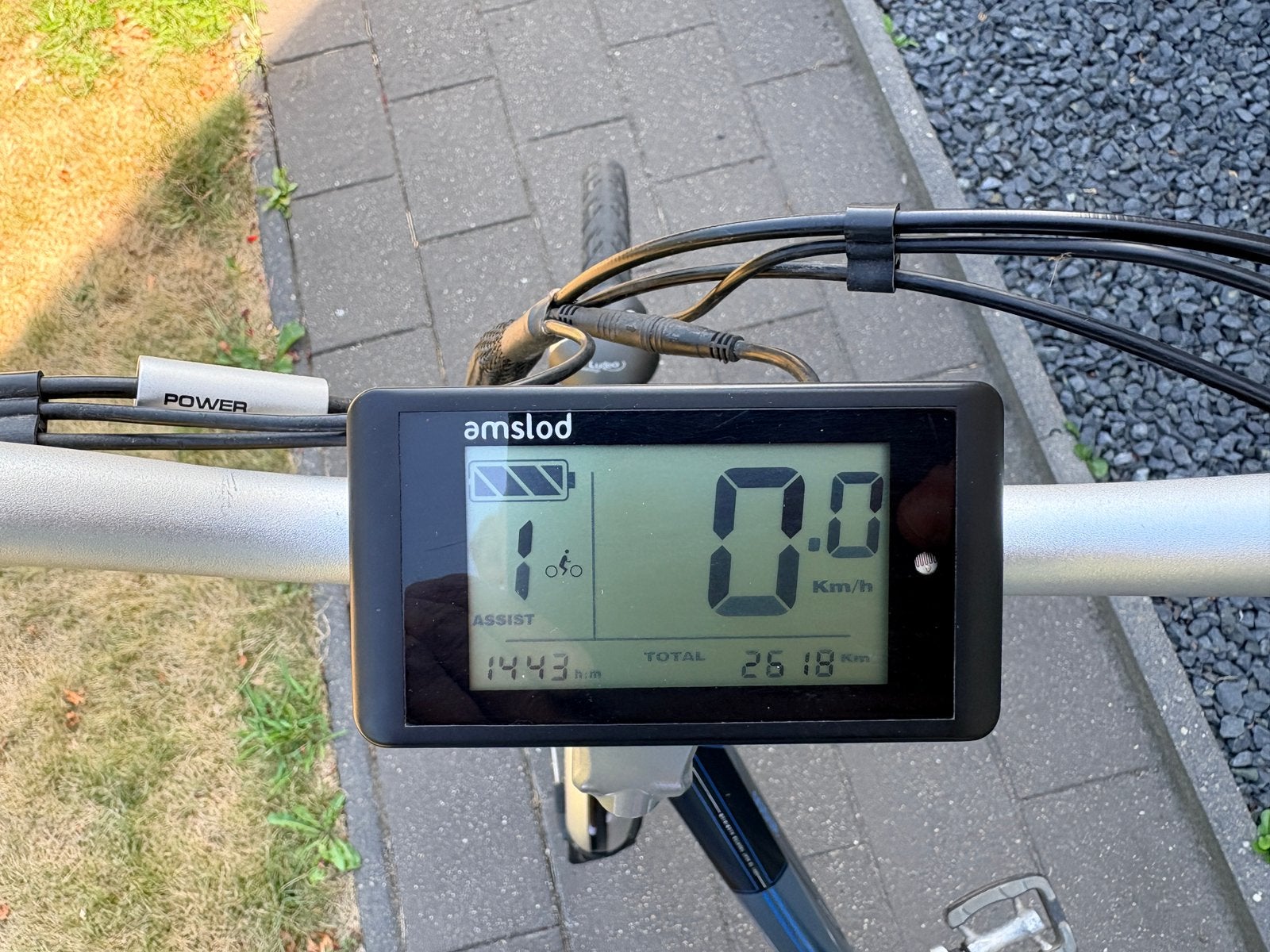 Foto 4 van Nette Amslod elektrische fiets weinig km goede zware accu