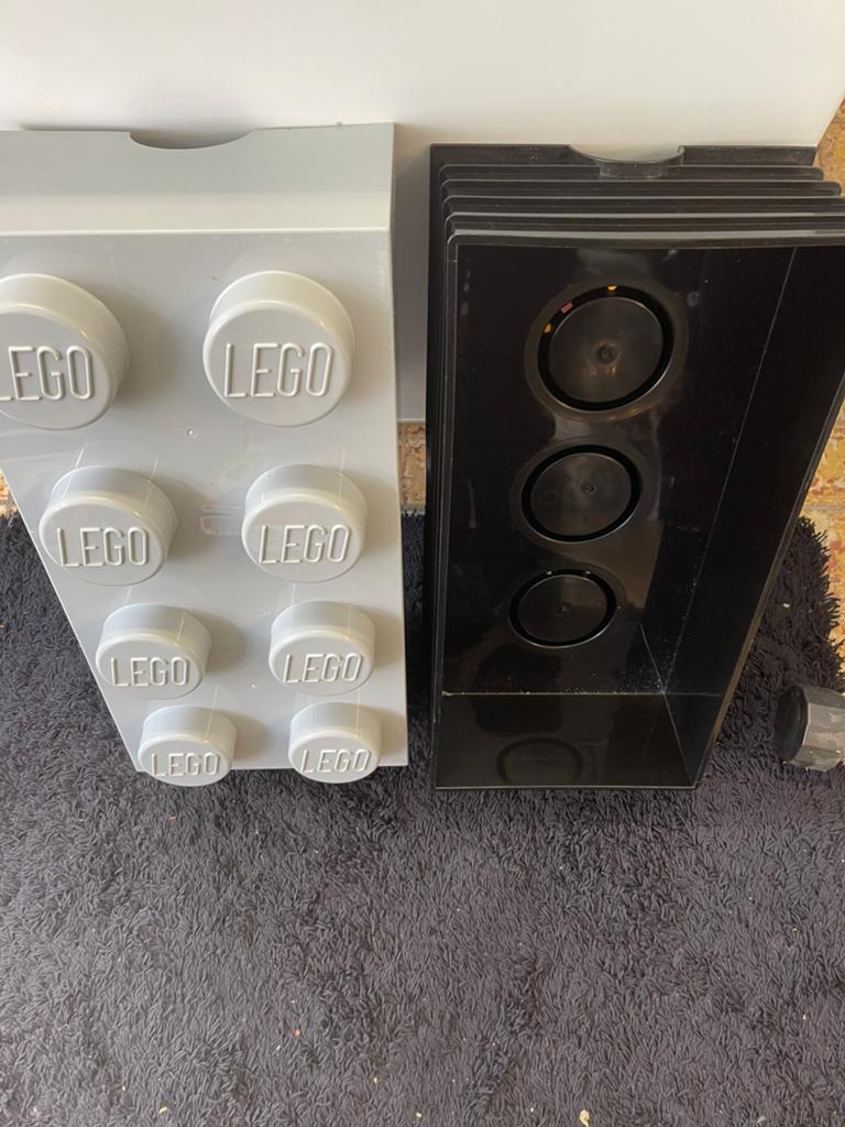 LEGO Opbergdozen - Zwart en Grijs, Ophalen, Zo goed als nieuw, Accessoire, Lego