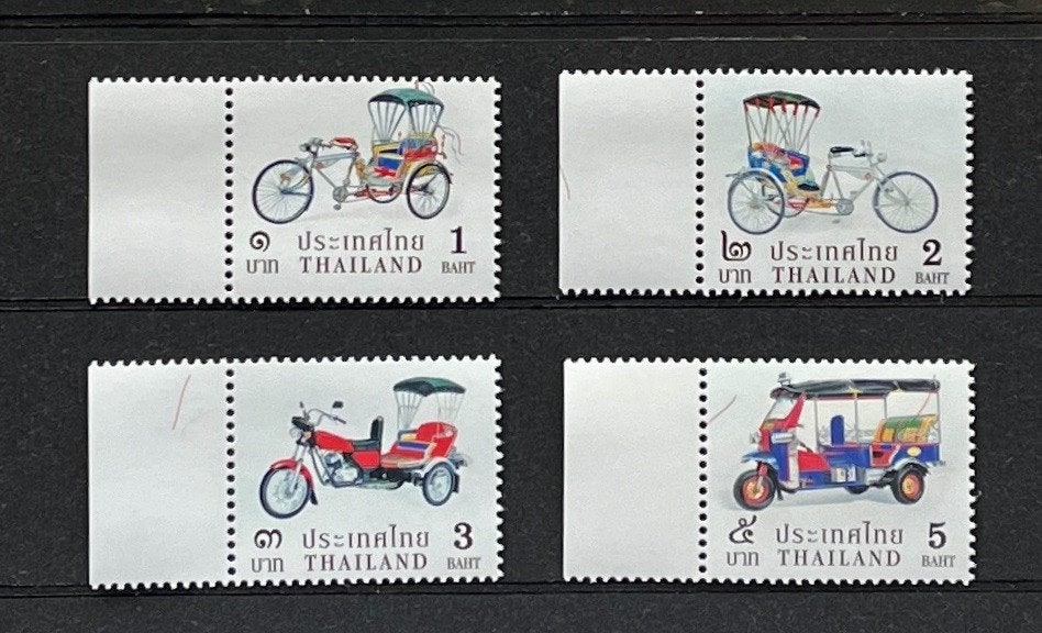 Thailand Postfris 2025 Fietstaxi TukTuk Driewieler, Ophalen of Verzenden, Postfris, Zuidoost-Azië