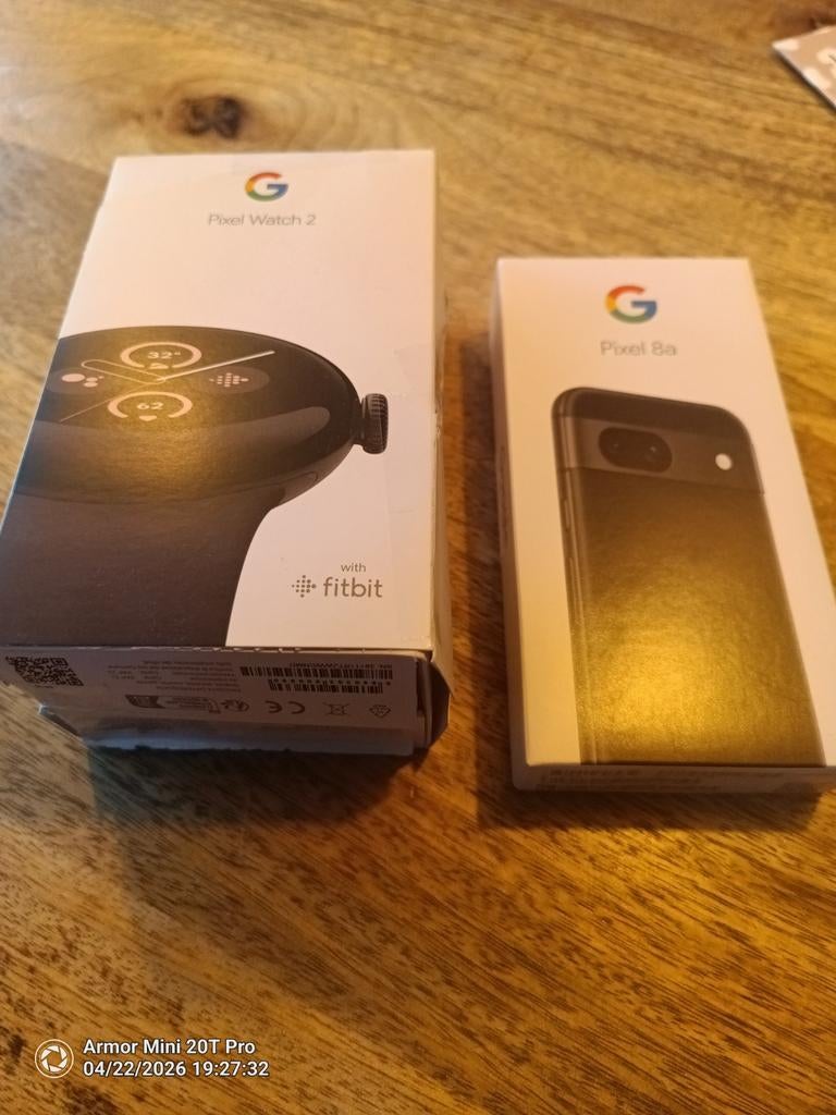 Google Pixel 8a en Google Pixel Watch 2 met Fitbit, Ophalen, Overige modellen, Nieuw, Zonder simlock
