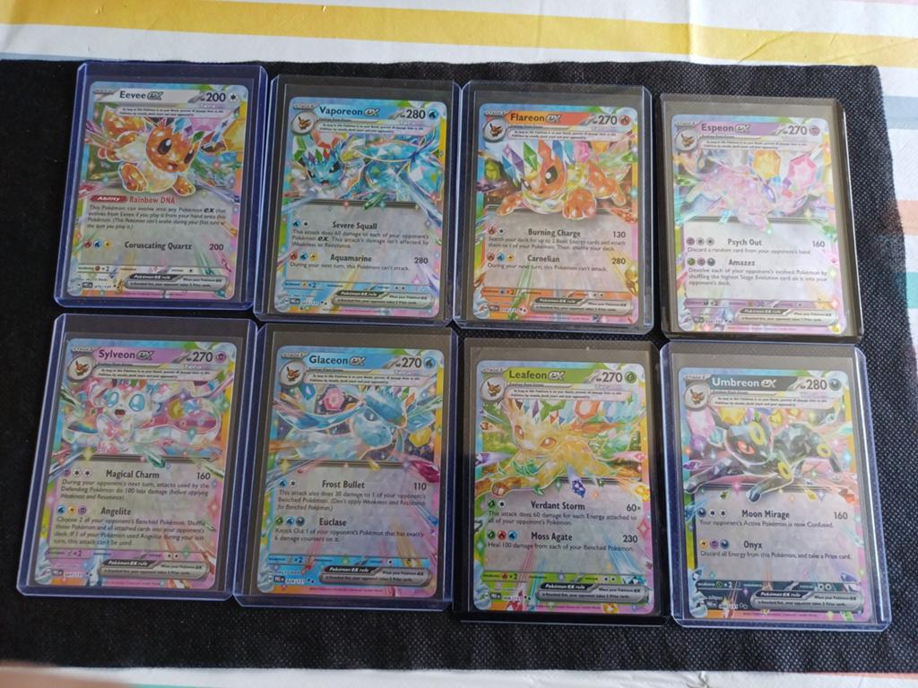 Pokémon Eeveelution GX Kaarten Set, Ophalen of Verzenden, Zo goed als nieuw, Meerdere kaarten