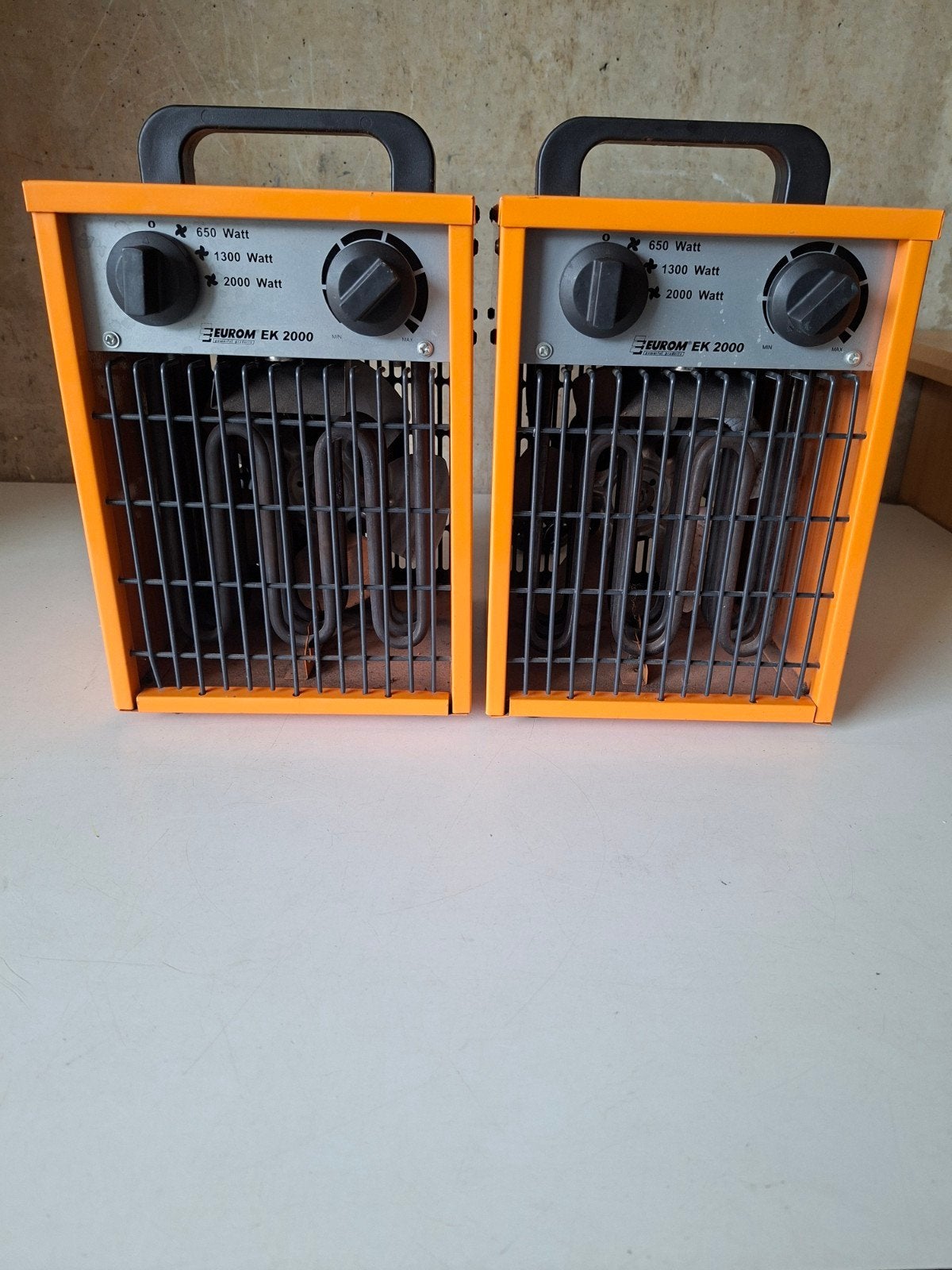 2x Eurom EK 2000 elektrische kachel 2000W, Doe-het-zelf en Verbouw, Verwarming en Radiatoren, Ophalen of Verzenden
