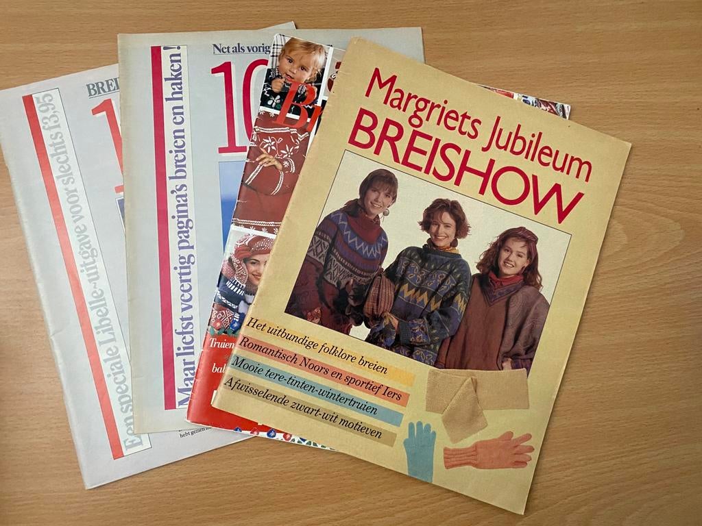 Vintage Margriet en Libelle breimagazines, Hobby en Vrije tijd, Breien en Haken, Gebruikt, Breien, Patroon of Boek, Ophalen of Verzenden