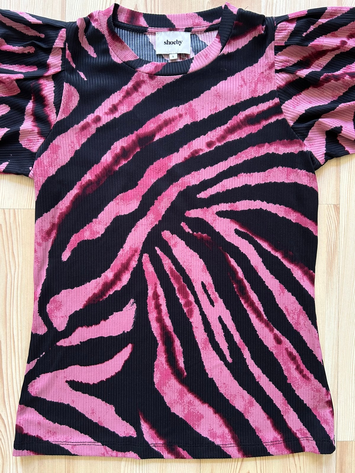 Zebraprint top Shoeby maat S, Ophalen of Verzenden, Zo goed als nieuw, Lange mouw, Roze