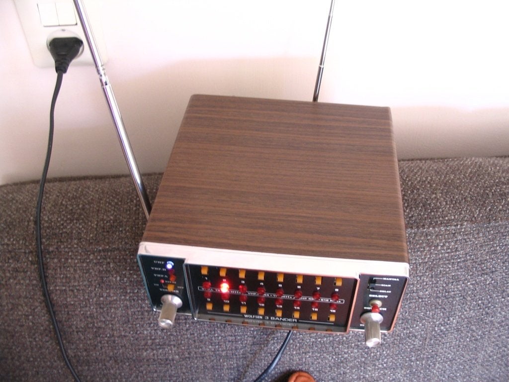 70's Wolfsen UHF VHF 3-band scanner, Ophalen of Verzenden, Gebruikt, Minder dan 30 kanalen
