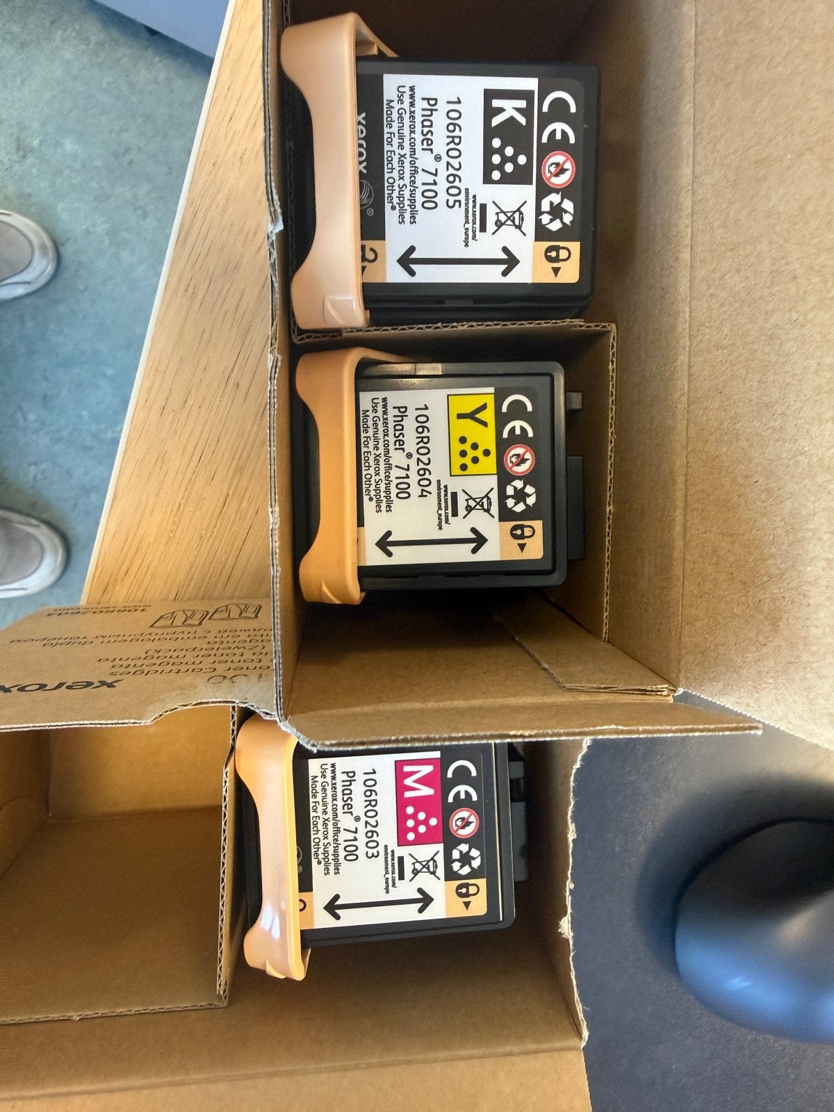 Xerox Phaser 7100 originele toners – K/Y/M – Ongebruikt, Ophalen of Verzenden, Nieuw, Toner