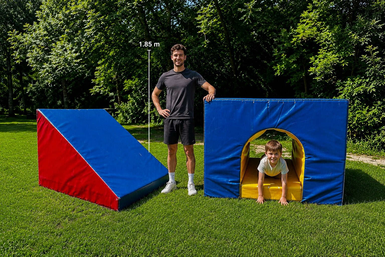 Grote zachte speelkussens/gymblokken 110cm hoog 144 breed, Kinderen en Baby's, Ophalen, Gebruikt, Overige typen