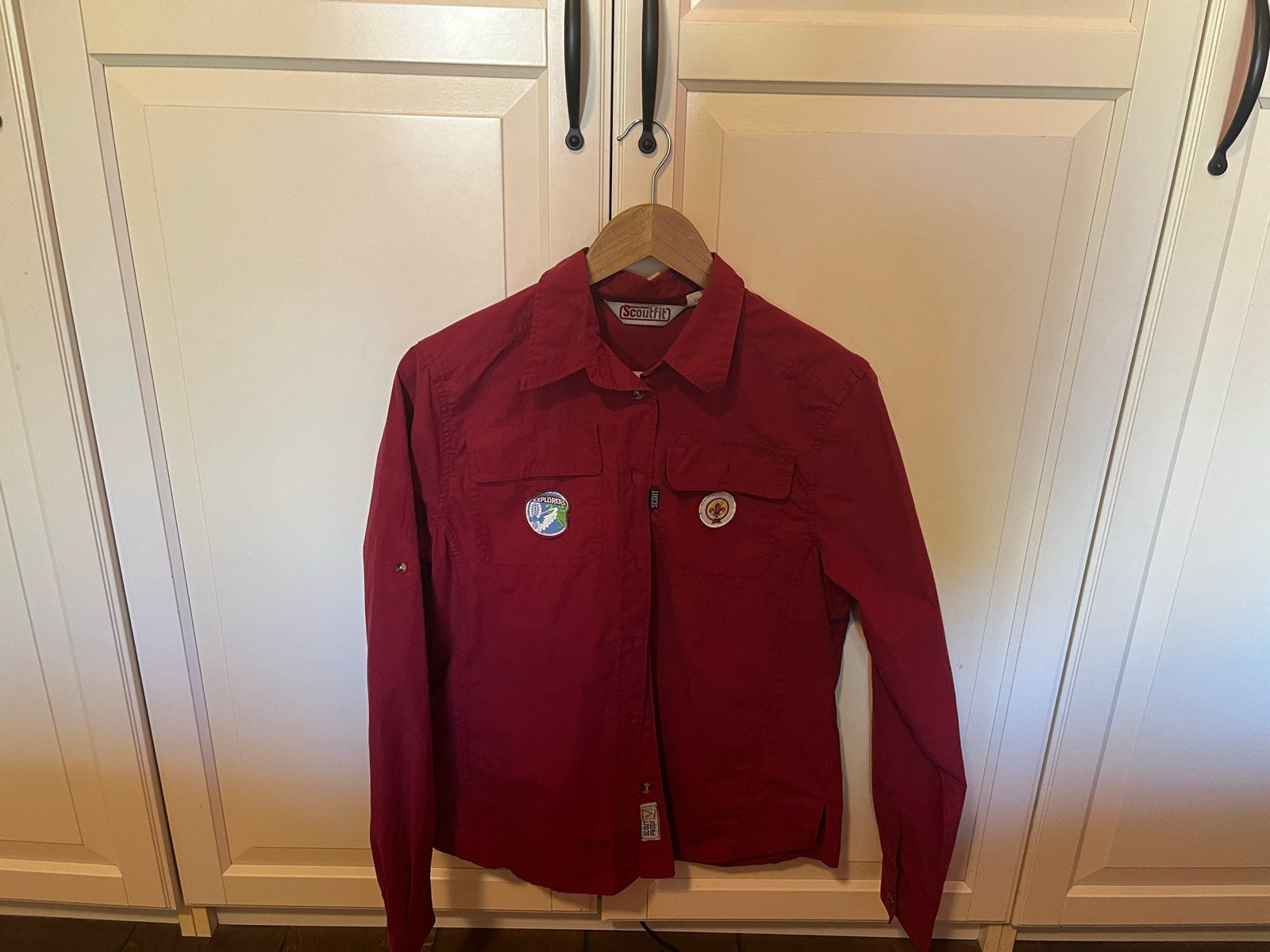 Scoutfit Blouse Rood Maat 38 scouting, Ophalen of Verzenden, Gebruikt, Kleding