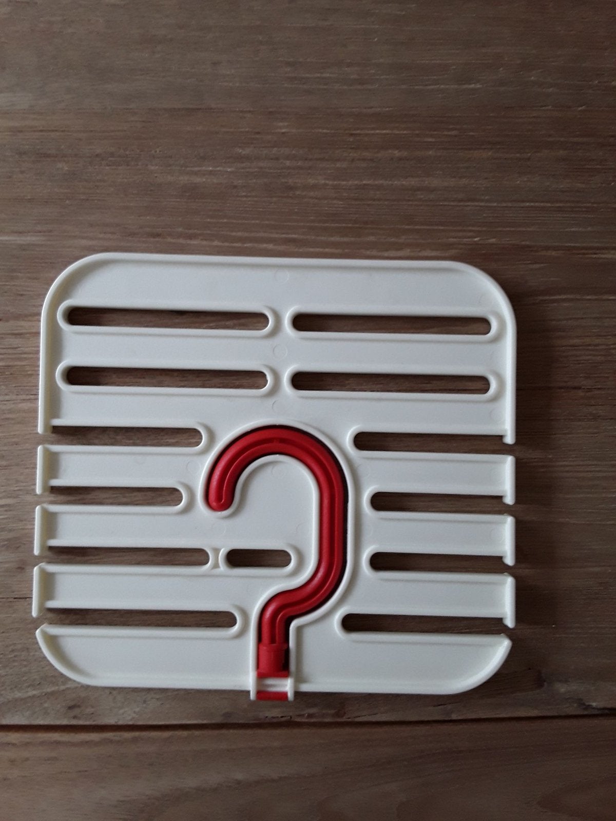 Vintage - stropdassenhanger - inklapbaar - wit -, Ophalen of Verzenden, Gedragen, Wit, Effen