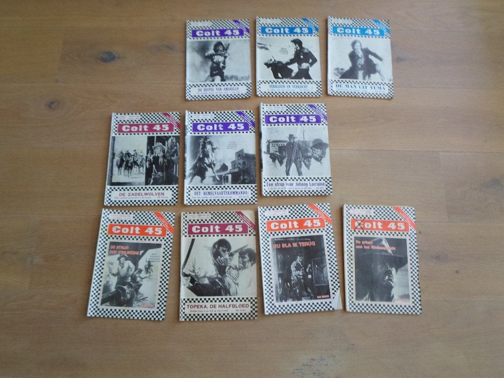 10 western Colt 45 boekjes, Boeken, Avontuur en Actie, Ophalen of Verzenden, Gelezen