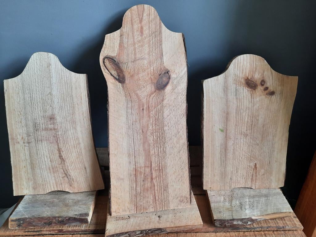 3 mooie houten displays voor kettingen, Ophalen of Verzenden, Zo goed als nieuw