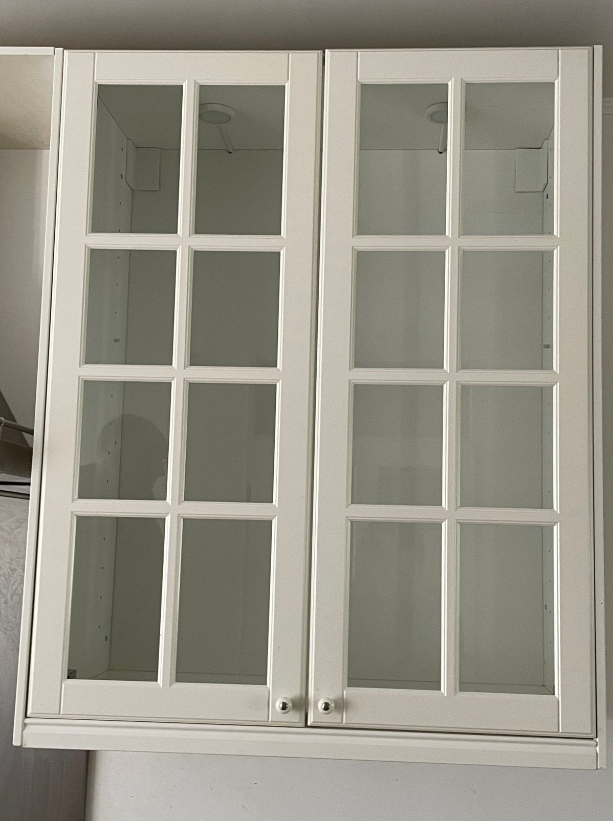 Ikea bovenkast met glazen deuren, Ophalen, 50 tot 100 cm, Zo goed als nieuw, 25 tot 50 cm