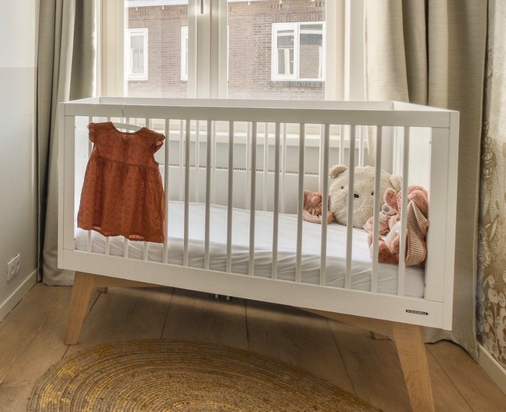 Babykamer Kidsmill Sixties Wit Mat / Naturel – 3-delige set, Ophalen, Gebruikt, Jongetje of Meisje