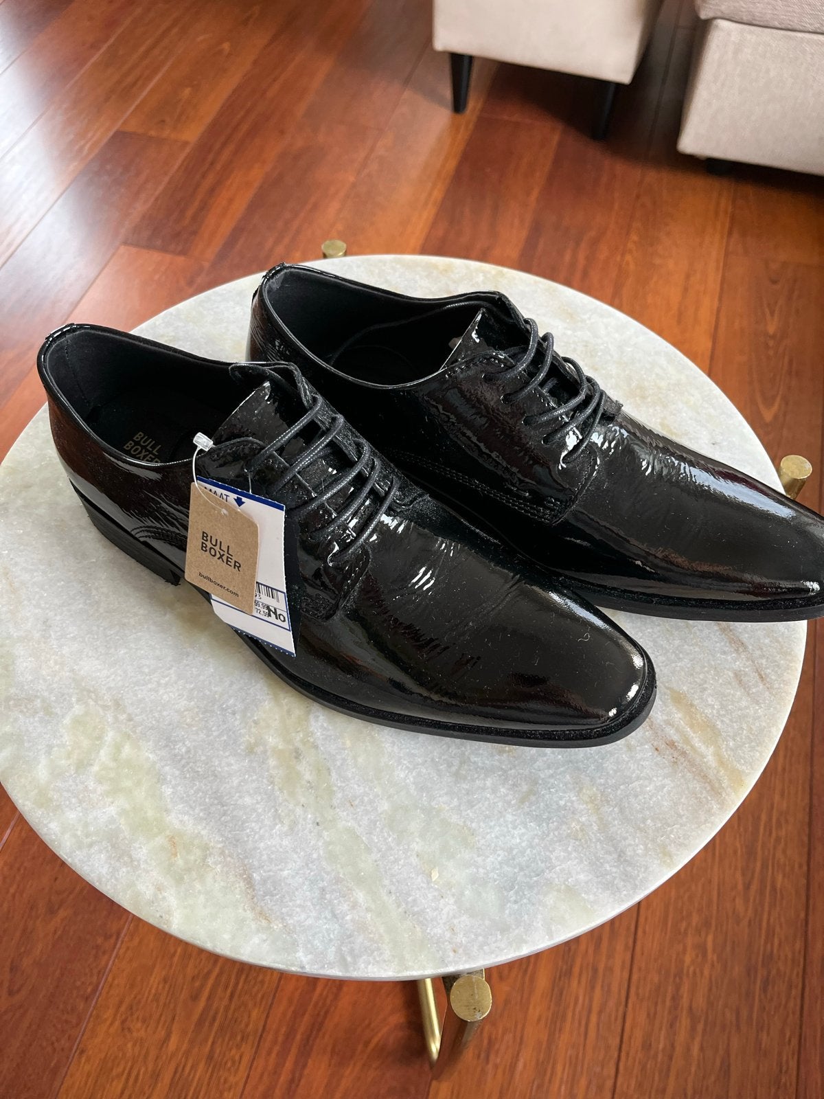 Heren Lakschoenen Zwart - Bullboxer Maat 41, Ophalen, Nieuw, Zwart, Veterschoenen