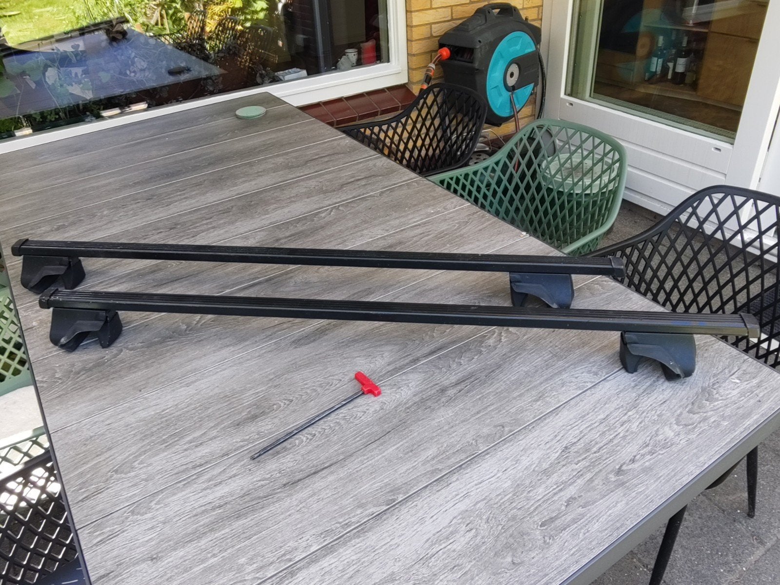Thule dakdragers square bar voor Skoda Fabia MkII, Auto diversen, Ophalen, Gebruikt