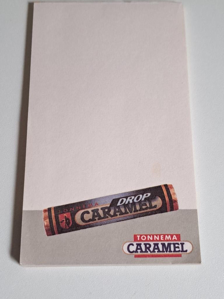 Tonnema Sneek caramel notitie blokje, Verzamelen, Merken en Reclamevoorwerpen, Ophalen of Verzenden