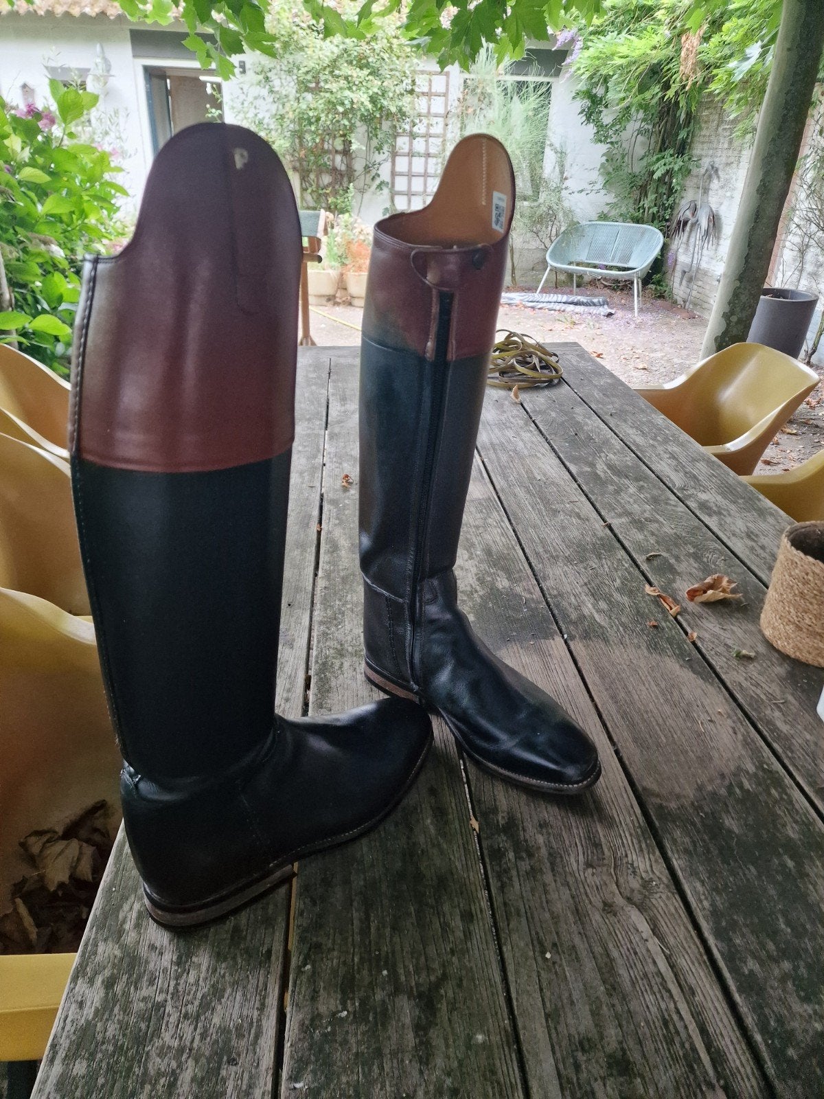 Petrie heren rijlaarzen met jachtkap maat 44,5, Dieren en Toebehoren, Paardrijkleding, Heren, Jacht, Ophalen of Verzenden, Zo goed als nieuw