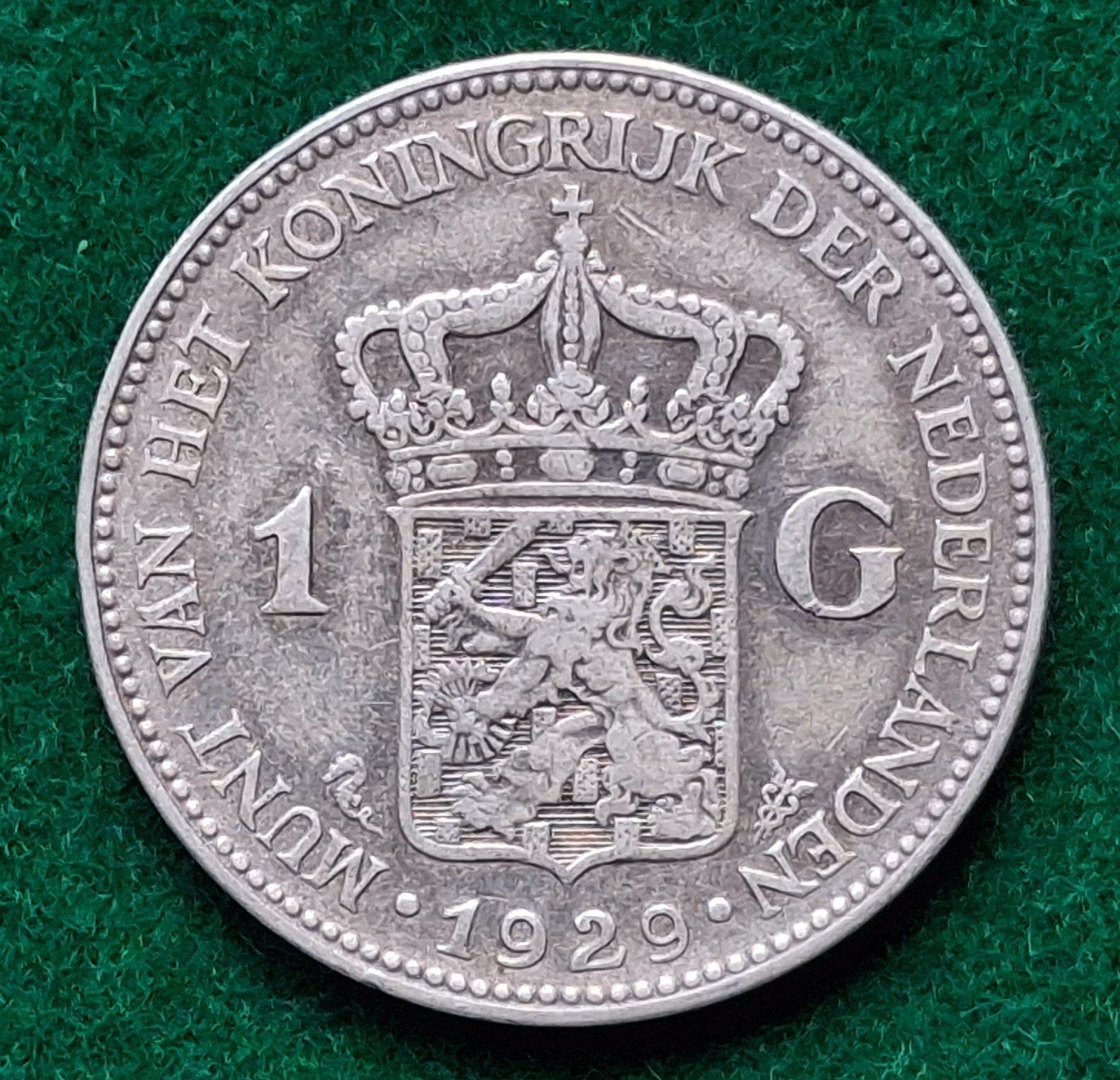 1 gulden 1929, Ophalen of Verzenden, Koningin Wilhelmina, ½ gulden