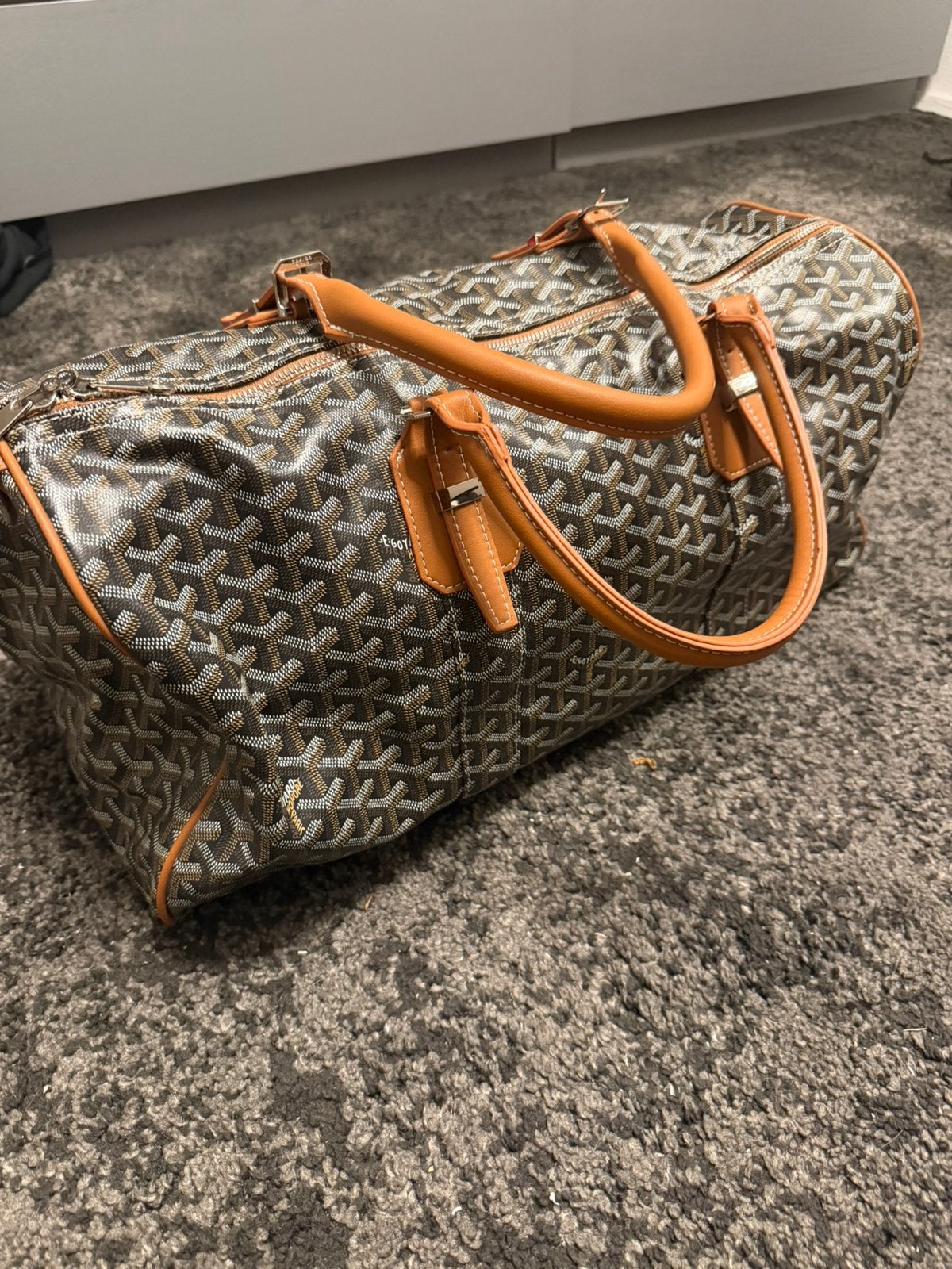Goyard travel bag, Ophalen of Verzenden, Zo goed als nieuw, Grijs, Overige typen