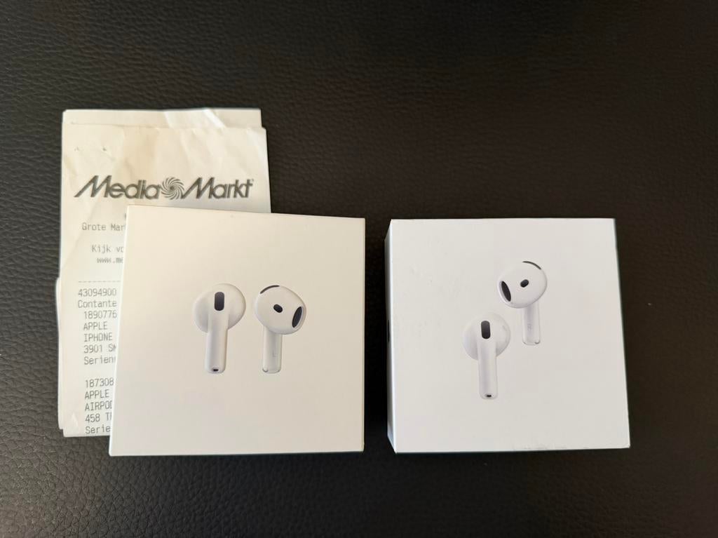 Apple AirPods 4 Active Noise Cancellation + Bon 2J Garantie, Ophalen, Nieuw, Wit, Apple